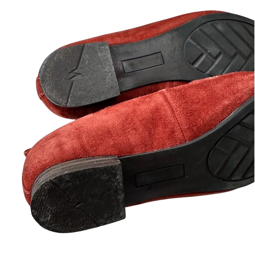 Cynthia Rowley Nash Loafers Womens 8 Paprika Suede Pointed Toe Flats W25433 Work - Picture 10 of 12